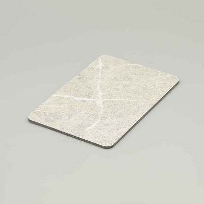 پانل کامپوزیت آلومینیومی مرمر ضد آب 4mm (4x8 ft / پاکسازی صخره سفید مقاوم به خراش)