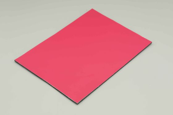 گلابی قرمز ضد باکتریال PE آلومینیوم پنل کامپوزیت داخل دیوار پنل 244cm