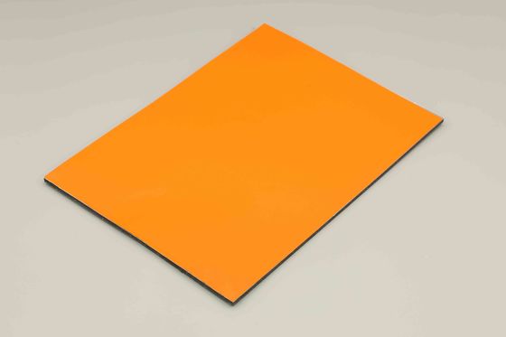 پانل دیواری بیرونی ACM با پوشش PVDF نارنجی آلومینیوم پانل کامپوزیت تزئینات ساختمان 4MM 1.22*2.44m