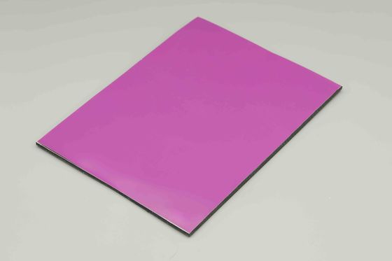 پانل کامپوزیت آلومینیومی بنفش 4MM Pe Acp Acp سقف 1220 X 2440MM