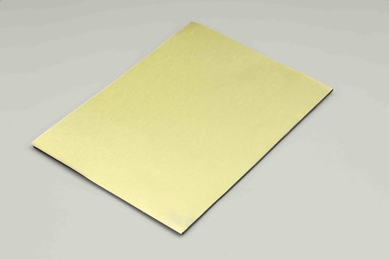 پانل کامپوزیت آلومینیوم مسطح طلا 4MM 1.22 X 2.44m پانل کامپوزیت آلومینیوم PE