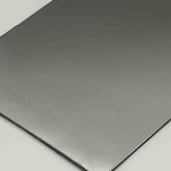 پانل کامپوزیت آلومینیومی آینه سیاه 4mm 1220×2440mm PVDF پوشش داده شده B1 ورق ضد آتش ACP
