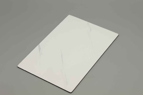 ورق ACP از سنگ مرمر سفید مقاوم به خراش (1220x2440mm Panel Composite Aluminium)