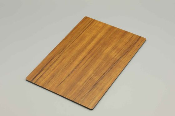 OEM اندازه خاکستری چوب تکمیل Acp ورق 1220MM X 2440MM چوب دانه Acm پانل