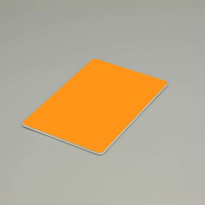 پانل کامپوزیت آلومینیوم ضد آتش HDPE نارنجی درجه B1 پوشش بیرونی ضد آتش