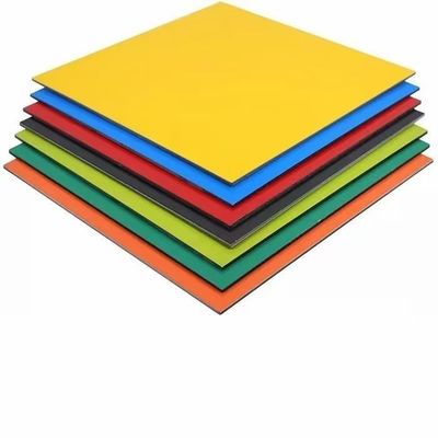 پانل های ACP با روکش PVDF PE 2.44 متری ایمن بدون بو و بدون بو برای روکش دیوارهای داخلی و خارجی