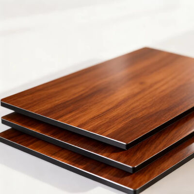 جیسیانگ سیجی 3D دو طرفه چوبی آلومینیوم پنل ترکیبی ٬ بافت چوب زیتون ACP ٬ هسته ضد آتش 4mm B1